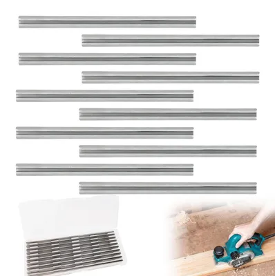 Productafbeelding van Schaafmessenset, 10 stuks, sneldraaistaal, voor schaafmachines