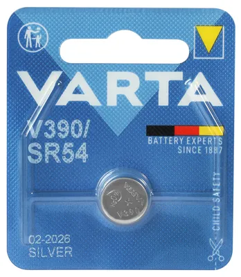 Produktbild von Varta -V390, Einwegbatterie, SR54, Siler-Oxid (S), 1,55 V, 1 Stück(e), 80 mAh