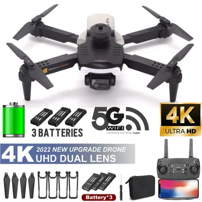 Produktbild von A8 Pro Drohnen GPS WIFI FPV 4K HD Kamera 3 Batterie faltbar Selfie RC Quadcopter
