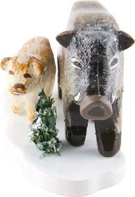 Produktbild von Winterkinder 4er Set Wildschweine (3cm) von Hubrig Volkskunst
