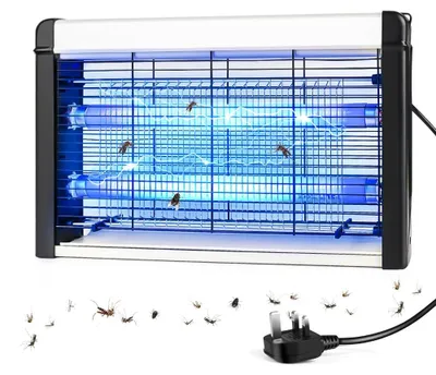 Immagine prodotto di Lampada per zanzare, 3500 V – 20 W, luce UV, elettrica, non tossica e per il controllo dei parassiti