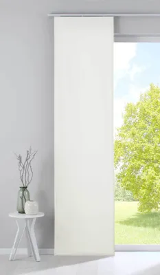 Produktbild von Verdunkelung Flächenvorhang Schiebegardine »Milano« Samt blickdicht Blackout Paneelwagen Beschwerungsstange Creme HxB 245x60 cm, 203571