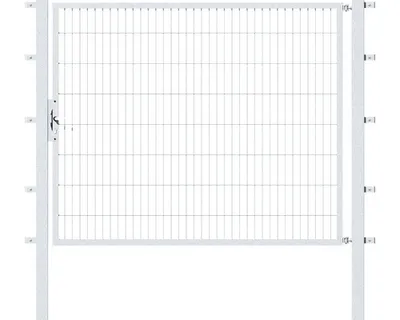 Immagine prodotto di Alberts 647629 Cancello singolo Flexo con accessori, zincato a caldo, larghezza 200 cm, altezza 160 cm