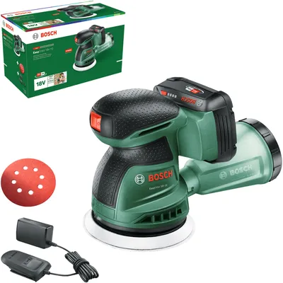 Obrázok produktu pre Bosch EasyOrbit 18V-10, Kruhová brúska, Čierna, Zelená, 10000 OPM, 23000 OPM, 1 mm, 5,5 m/s²