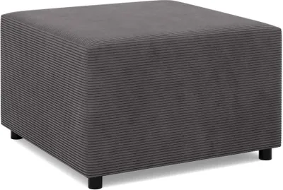 Produktbild von Sitzpouf für das Wohnzimmer 70 x 70 cm, Cord - Dunkelgrau
