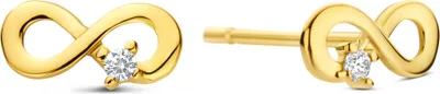 Produktbild von Damen Ohrstecker Endless echt Gold 585 (14 kt) mit Zirkonia