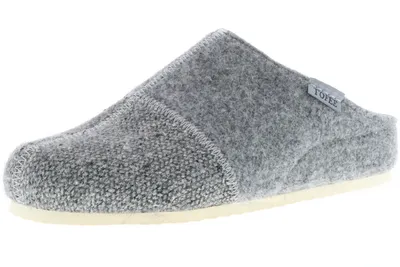 Obrázek produktu pro TOFEE dámské pantofle pantofle z přírodní vlny šedé, velikost:40, barva:Grey
