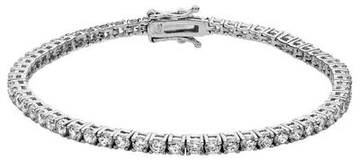 Produktbild von Elegantes 925 Sterling Silber Damen - Armband mit Zirkonia - 3mm, 9 Gramm; TRS25557