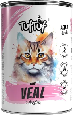 Produktbild von TUF TUF Kalbfleischmehl - Nassfutter für Katzen - 400g