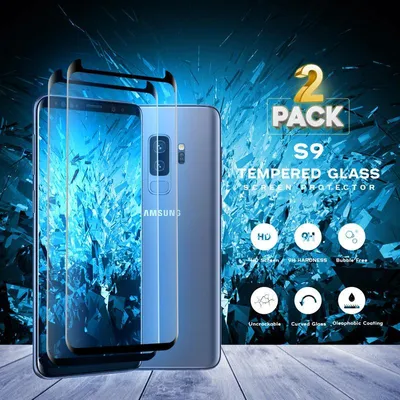 Obrázek produktu pro 2-balení Samsung Galaxy S9 Ochranné sklo na displej - Tvrzené sklo 9H - Super kvalita 3D