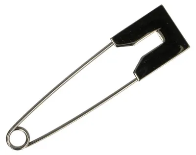 Produktbild von OPRY Kiltnadel Silber/Schwarz Nickel Länge 80 mm - verschiedene Legierungen Farbe Schwarz Nickel