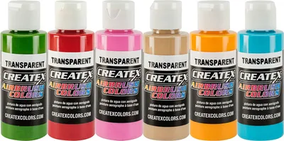 Produktbild von Createx Airbrushfarben Tropical Set 6 x 60ml Airbrush Farbe Wasserbasis 115810