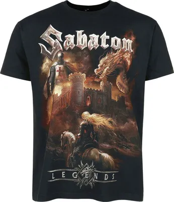 Produktbild von Sabaton T-Shirt Herren Castle schwarz Band-Merch, Bands 100% Baumwolle L