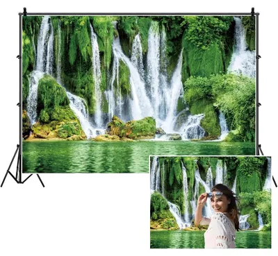 Immagine prodotto di Sfondo fotografico - Foresta pluviale tropicale - 2,1 x 1,5 metri