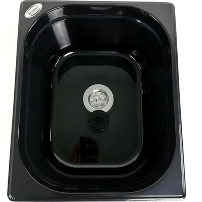 Obrázok produktu pre Nerezový drez Drez čierny 325x265x150mm vrátane odtoku 1 1/2"