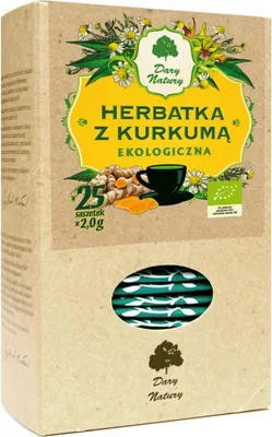 Produktbild von HERBATKA Z KURKUMĄ  (25 x 2 g) 50 g - DARY NATURY