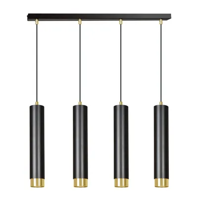 Zdjęcie produktu dla Żyrandol Emibig 4xGU10 30W KIBO 4 BL/GOLD 644/4