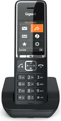 Obrázek produktu pro Gigaset COMFORT 550 Black Bezdrátový telefon s barevným TFT displejem a funkcí handsfree