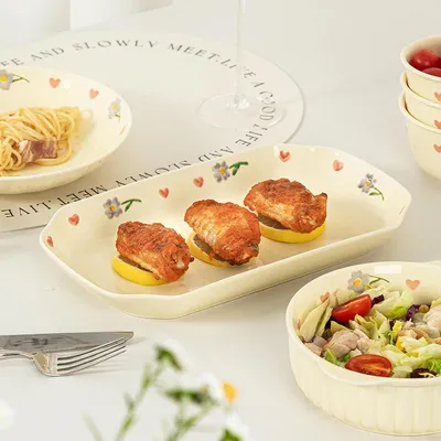 Produktbild von Japanische Keramik-Unterglasur-Farbe, hochtemperaturbeständig und praktisch, 8 Reisschalen mit 17,8 cm Größe und 2,64 kg