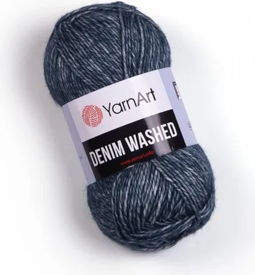 Produktbild von Yarn Art Denim Washed 923 Black Strickgarn