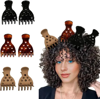 Produktbild von Haarvolumen Clips 6 Stück, Wurzelclips für lockiges Haar, für Haarstyling