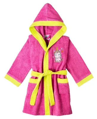 Obrázek produktu pro Interbaby Dětský župan 2-4 roky fuchsiové bavlněné froté s kapucí