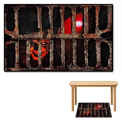 Halloween-Deurmat 3D-Clown 80x49 cm rutschfest waschbar