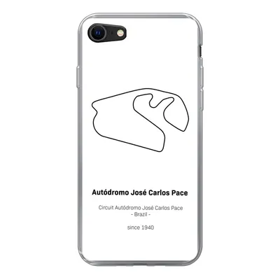 Produktbild von MuchoWow® Handyhülle Schutzhülle Hülle für iPhone SE 2022 Brasilien - F1 - Rennstrecke Silikon Softcase Handy Hülle - Schutzhülle