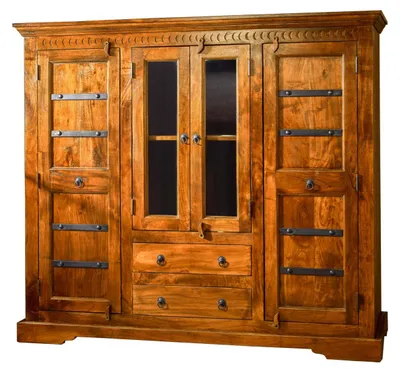 Produktbild von MASSIVMOEBEL24.DE Highboard Akazie 160x50x142 honig lackiert OXFORD #0418