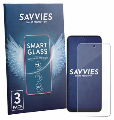 Produktbild von 3x Savvies Schutzglas Folie für ZTE Nubia Focus 2 9H Panzer Schutzfolie Glas Displayschutz klar transparent