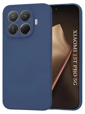 Produktbild von Techsuit – SoftFlex-Silikonhülle für Xiaomi 15T Pro – dunkelblau