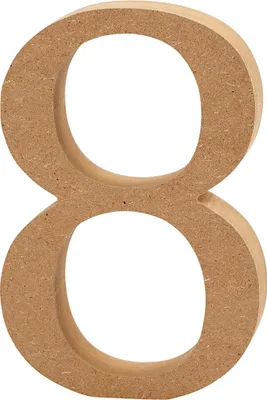 Produktbild von Creativ Company Nummer 8 MDF 13cm, 1.