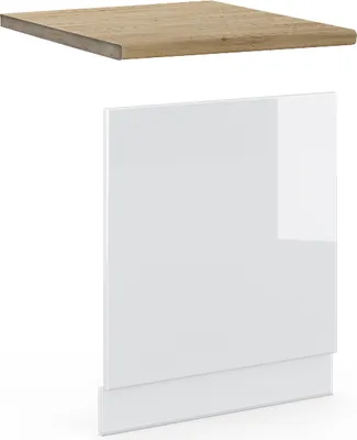 Obrázek produktu pro Přední panel Vicco Fame-Line Bílá vysoký lesk 60 cm , PD Dub, Model 46211