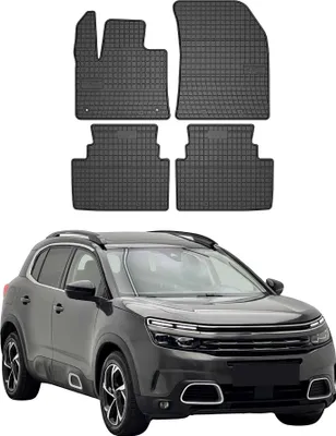 Produktbild von OMAC Gummi Fußmatten für Citroen C5 Aircross 2017-2025 Automatten Schwarz 4x