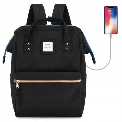 Produktbild von Himawari 9001 Urban Laptop Rucksack mit USB Schwarz