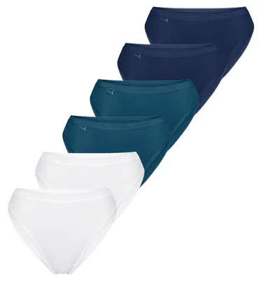 Produktbild von sloggi 6er Pack Basic+ Tai Slip Bequemer Schnitt, Perfekter Sitz, Angenehm auf der Haut