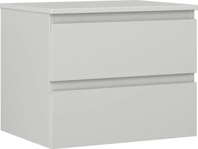 Produktbild von Mexen Orio Badezimmerunterschrank 60 cm mit Platte, 2 Schubladen, grau matt - 91A10-06047-2-BFFC62