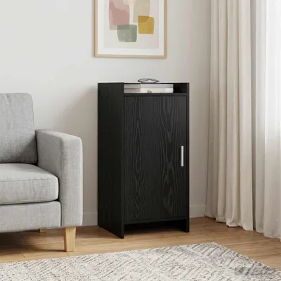 Image de Buffet vidaXL en chêne noir 40 x 36 x 80 cm, aggloméré