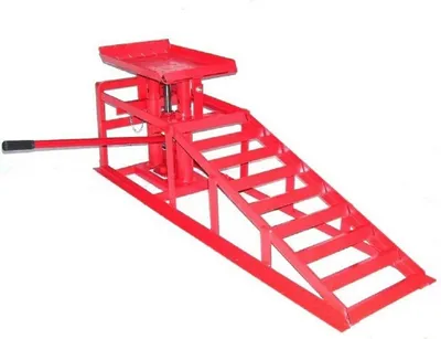 Produktbild von PKW Auffahrrampe höhenverstellbar 55337 Rampe 2t KFZ Wagenheber 2000kg Hebebühne