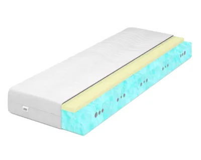 Produktbild von IZER Activ visco pěna ze studené pěny Matrace s paměťovou tuhostí 2v1 H3 H2 90x190 Ortopedická prodyšná matrace 7zónový potah matrace se zipem