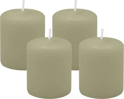 Produktbild von 4er Set Adventskranzkerzen Antik Grün Ø 50 x 60 mm