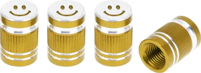 Produktbild von Reifenventilkappen Staubdicht Goldfarben Reifenventil Staubabdeckungen 7x17mm Aluminiumlegierung 4 Stück