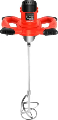Image de Bétonnière, puissance 1500W, vitesses réglables, rouge
