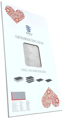 Zdjęcie produktu dla 3 szt. KAIMAUER Fliesana - Wodoodporne płytki samoprzylepne do łazienki i kuchni - Nowoczesny design - Efekt betonu - Jasnoszary - Przyklejane płytki kuchenne