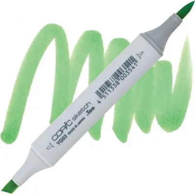 Image de COPIC Sketch double-face Pinceau & Ciseau, YG03 Vert jaune