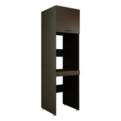 Produktbild von Roomart DUO-I Waschmaschinenschrank 67 cm breit, Schwarz-Eiche