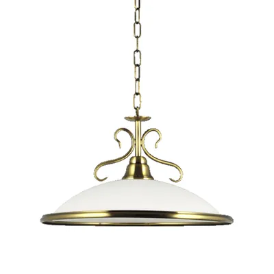 Produktbild von Hängeleuchte VIOLA 1xE27/40W Ø40cm Goldmessing/weiss dimmbar