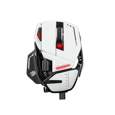 Produktbild von Mad Catz R.A.T. 8+, rechts, Optisch, USB Typ-A, 16000 DPI, 16000 fps, Weiß