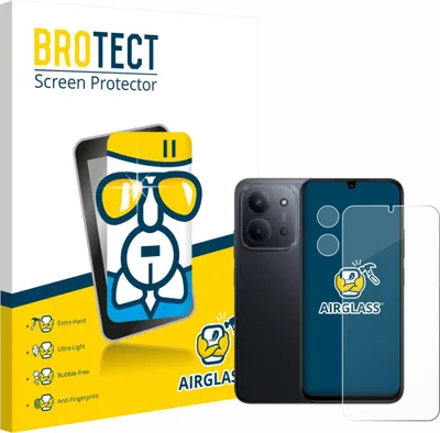 Produktbild von BROTECT Schutzglas für Xiaomi Redmi 15C 4G (Display+Kamera) Schutzfolie Panzer Folie Glas Display Schutz klar