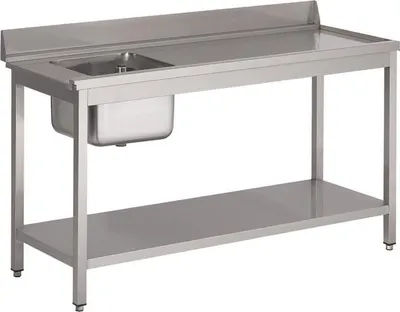 Immagine prodotto di Lavello Gastro M per lavastoviglie, vasca piccola sinistra, lunghezza 140 cm